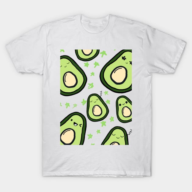 kawaii avocado T-Shirt by SturgesC